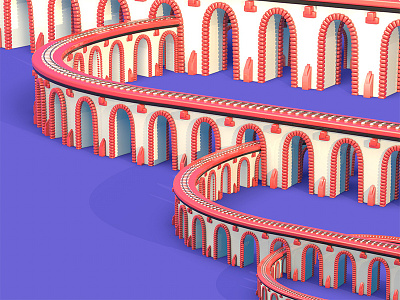 Viaducts 3d c4d cinema4d design elastic maxon model models scotland scottish