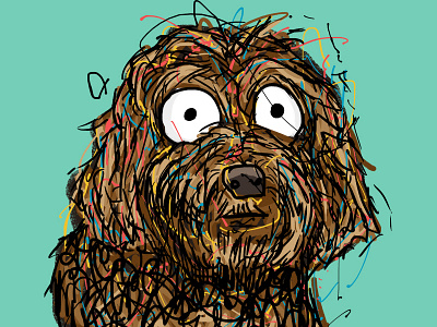 Doggo animation dog drawn edinburgh emotion illustration paint photoshop year