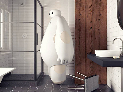 Baymax 3d c4d cinema4d design