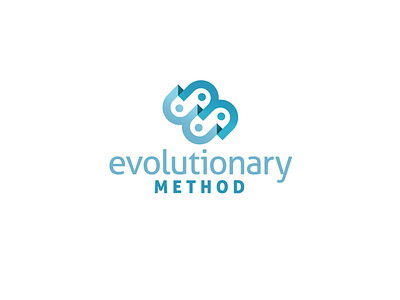 Evolutionary Method Logo brand combination mark dimensional evolution financial logo process steps