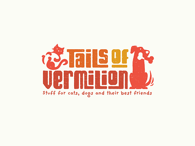 Tails of Vermilion bone brand cat design dog logo pet retail store toys