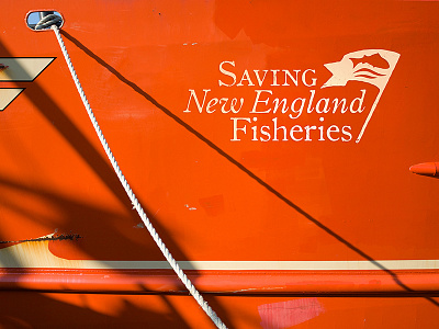 NHPT Documentary Logo action boat brand fishing flag logo new england ocean orange