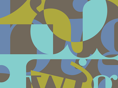 Bigwig abstract background blue deconstructivist logo type