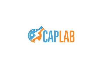 CAPLAB logo beaker brand energy lab logo motion vfx