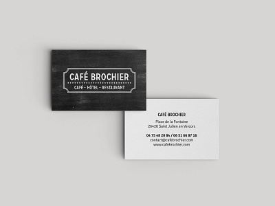 Café Brochier branding