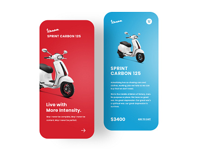 Vespa app design