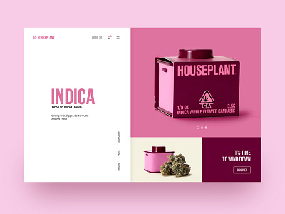 Houseplant website design branding concept design graphic design homepage houseplant landing page marijuana pharma seth rogen shop ui ux web design