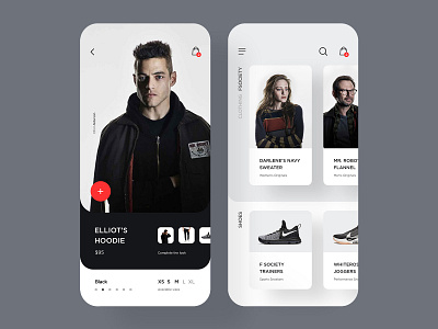 FSociety clothing store app app app design catalog checkout clothing concept design fashion fsociety homepage landing page lifestyle mobile mr robot shop store ui user interface ux