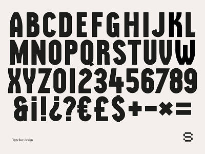 Sans serif display typeface