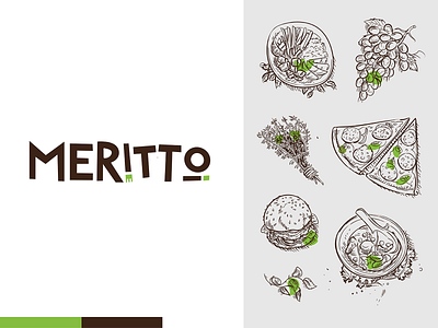 MERITTO restaurant and apartments - corporate idenetity corporate identity design