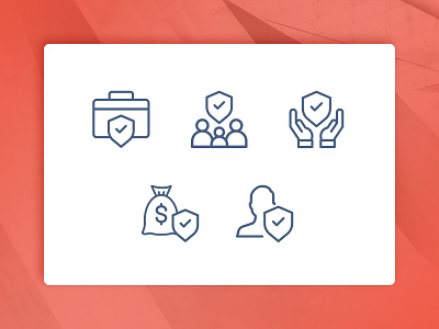 Higginbotham - icons blue clean elegant icon iconography insurance lined one-color simple sophisticated