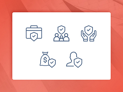 Higginbotham - icons blue clean elegant icon iconography insurance lined one color simple sophisticated