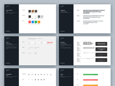 UI Style Guide button cards clean design form icon input presentation style guide type typography ui