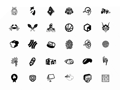 Logo Collection 2 - 2018 affinity designer black branding design icon illustrator inkscape logo monochrome white