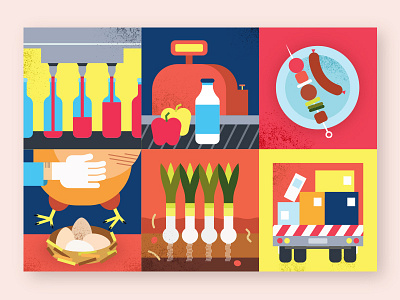 Food Industry Illustration