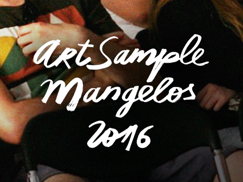 Logo for ArtSample - Mangelos 2016 award edition art artsample award belgrade brand branding handwritten ink logo mangelos serbia