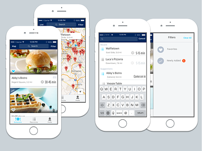 Restaurant discovery app discovery filter map mobile app restaurant search