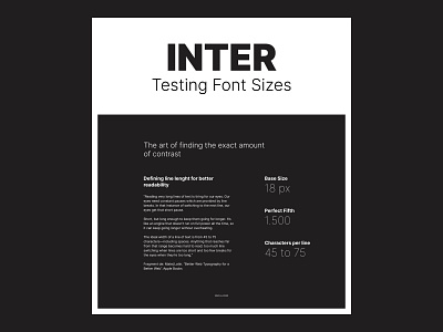 Testing Font Sizes black design fonts golden ratio scale system typography white whitespace