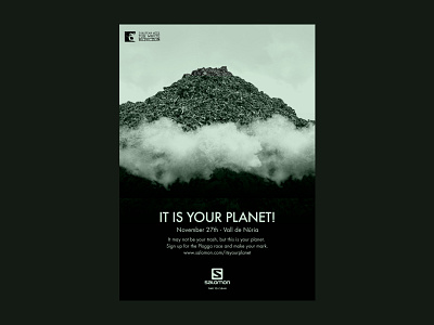 IT IS YOUR PLANET! 2021 design illustration plogga poster race salomon save the planet