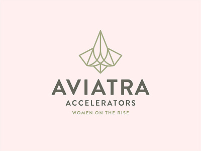 Aviatra Accelerators Mark angles aviation beautiful identity logo organic rise sharp