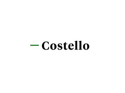 Costello Wordmark