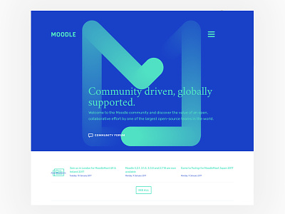 Moodle redesign concept - web app brand brands logo moodle moodle template web design