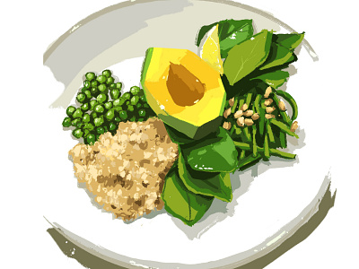 Avocado art digitalart drawing food food illustration illustration painting sketch