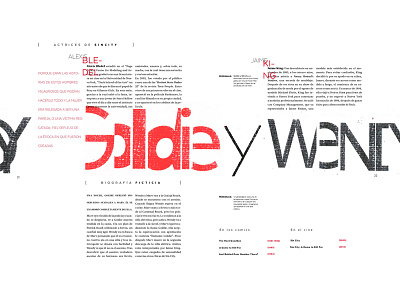 Editorial - Sin City comics fanzine marvel movie sin city tipografia typedesign typography