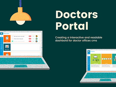 Doctor Portal Concept concept illustration ui