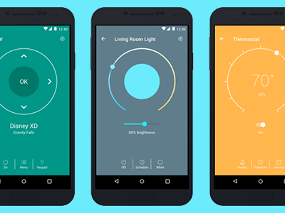 HappyLife Home app material design mobile ui ux