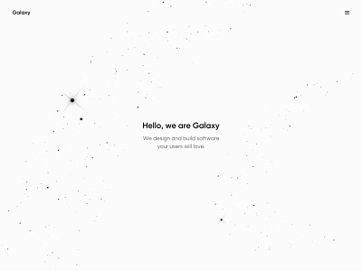 Galaxy branding creative creative direction design interface minimal ui user experience ux web