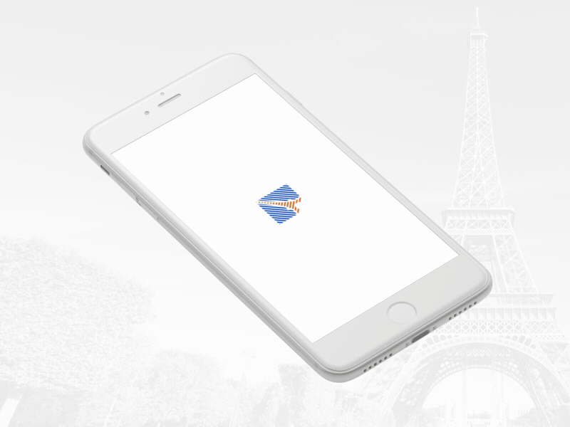 Visit Paris Userflow app clean interface ios iphone minimal mobile travel ui user experience user interface ux