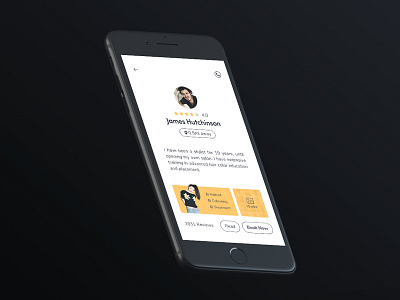 Barbery app clean gui haircut interface ios iphone minimal service ui user experience ux
