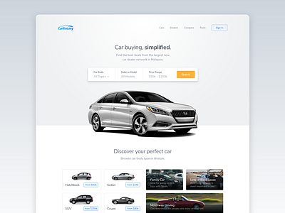 Carlist auto cars dealership gui interface product design ui user experience user interface ux web website