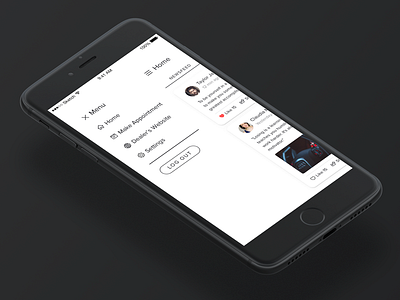 Dealers app car dealer dealership interface ios iphone product design rewards sales ui ux