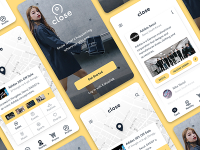 Close app fashion ios iphone korea location map mobile seoul shopping ui ux