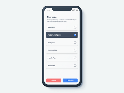 Proactive Health ai doctor health healthcare interface ios iphone x medical minimal ui ux