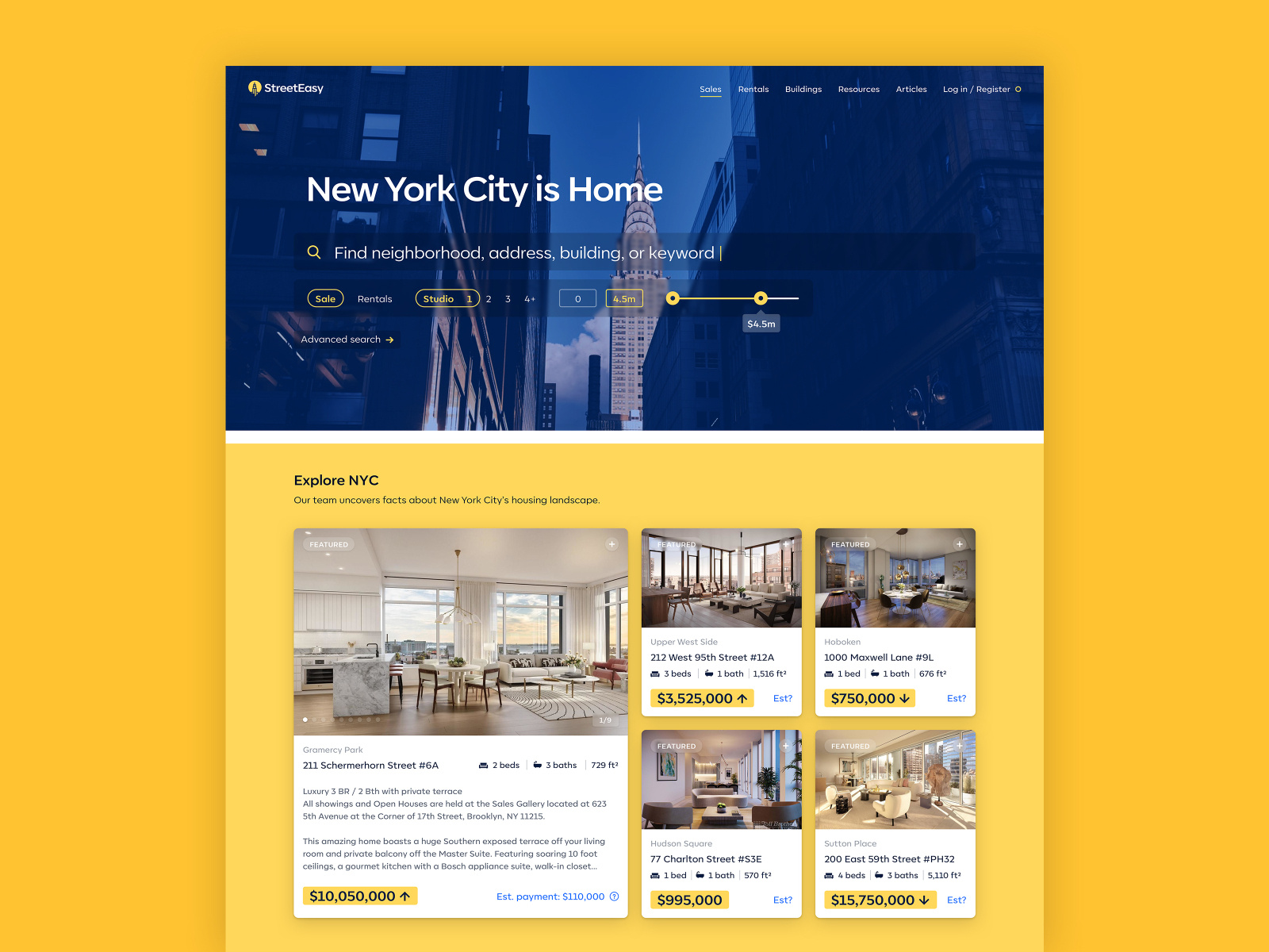 StreetEasy Redesign by Anatoly on Dribbble