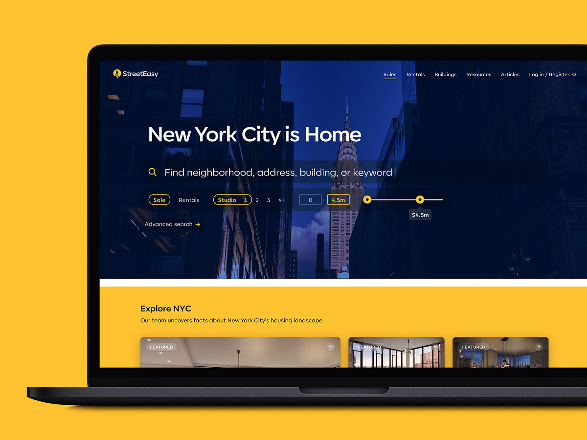 StreetEasy Redesign by Anatoly on Dribbble