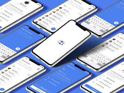 Google Contacts app brand design branding contacts creative direction google interface ios iphone list minimal mobile people product design social social network ui user experience user interface ux