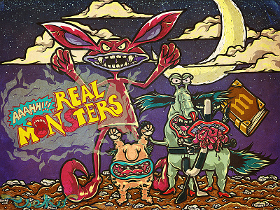 Aaahh Real Monsters designs, themes, templates and downloadable graphic  elements on Dribbble