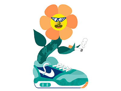 Nike Air Max Flower Power flower illustration nike