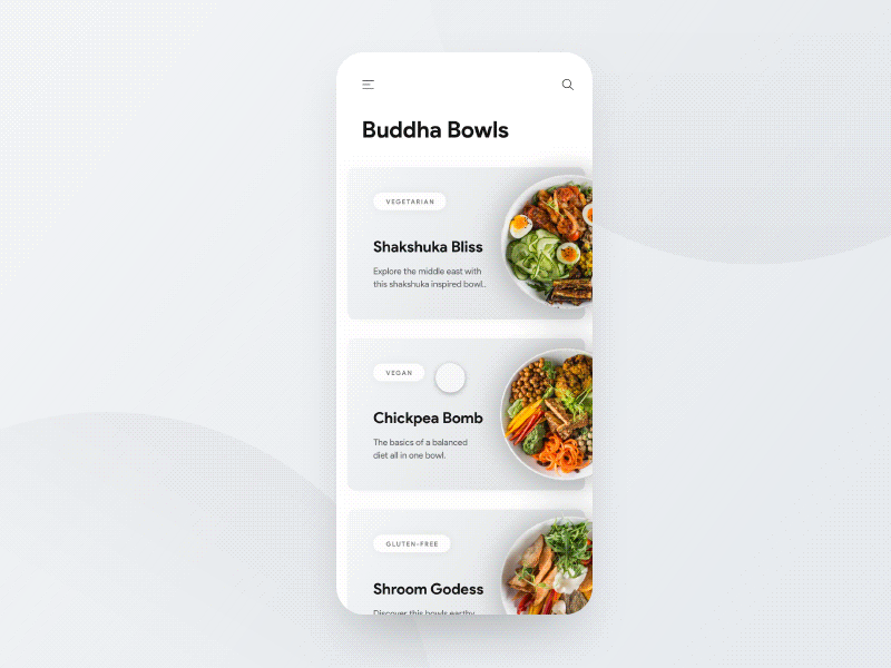 Food Delivery Mobile App – Interactions