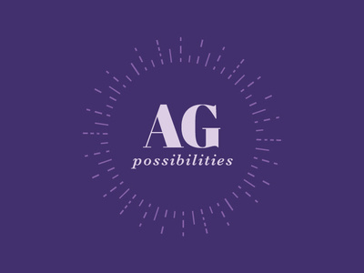 AG Possibilities branding education life coach logo
