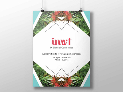 INWF IX Biennial Conference branding conference feminism poster design