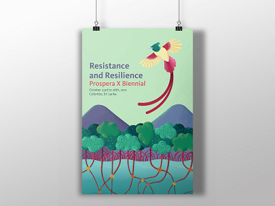 Prospera X Biennial Conference art direction branding concept illustration poster design