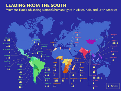 Leading From the South data visualization global south infographic design map ngo