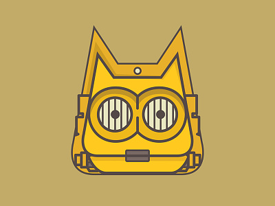 Star Wars Cat-3PO android c3po cat desert emoji eyes gold illustration star wars yellow