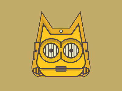 Star Wars Cat-3PO android c3po cat desert emoji eyes gold illustration star wars yellow
