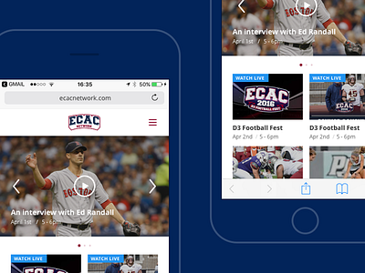 ECAC MobileWeb Homepage